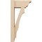 Ekena Millwork 6-in W x 12-in D x 24-in H Balboa Trad Rough Cedar Woodgrain TimberThane Outlooker, Primed Tan OUTUR060X12X24BOA04RCPR - alternate 3